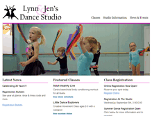 Tablet Screenshot of lynnandjensdancestudio.com